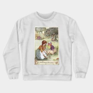 Planting Bulbs by Anne Anderson Crewneck Sweatshirt